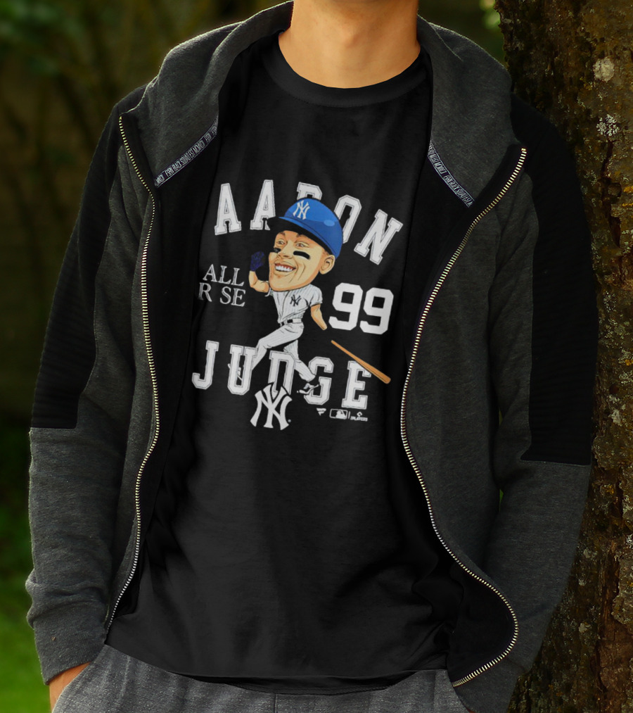 Aaron Judge All Rise 99 NY Yankees Caricature T-Shirt