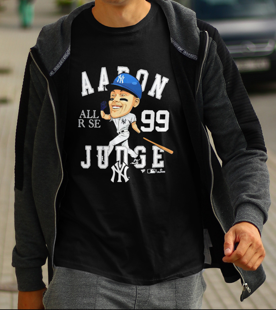 Aaron Judge All Rise 99 NY Yankees Caricature T-Shirt