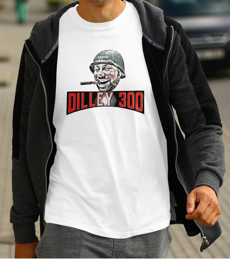 Dilley 300 Military Style Helmet Cigar Laughing Soldier T-Shirt