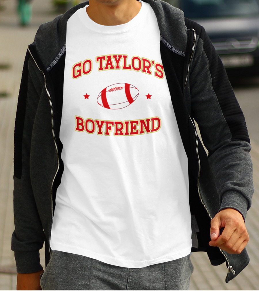 Go Taylor's Boyfriend Football Christmas T-Shirt