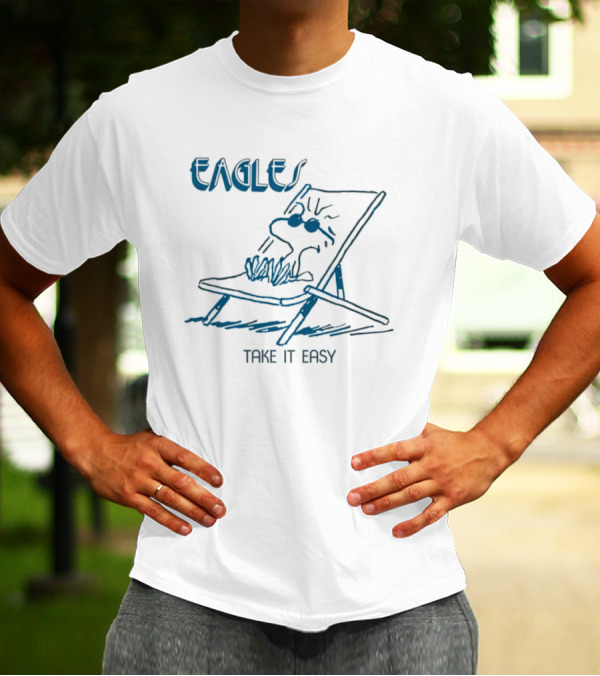 Eagle Take It Easy Woodstock Deck Chair Relaxation T-Shirt