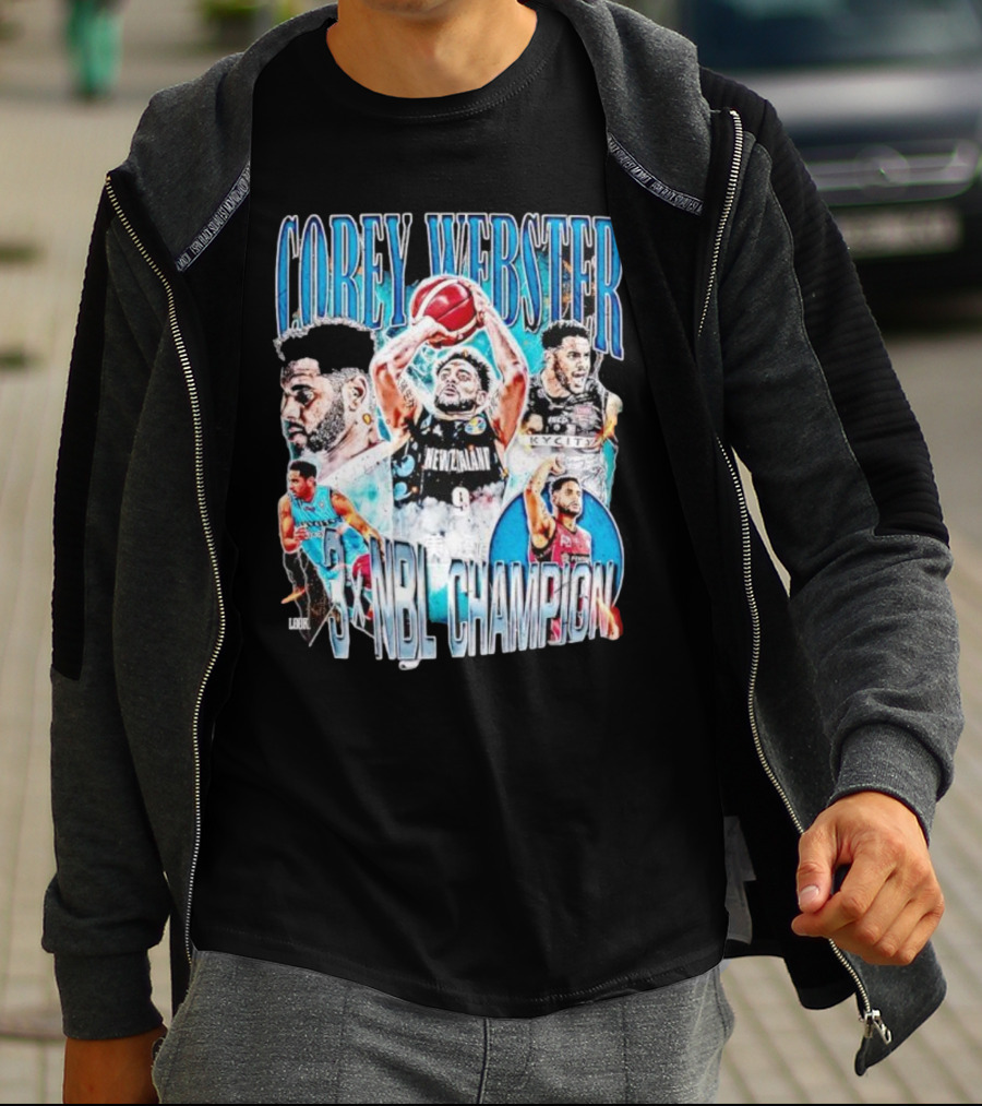 COREY WEBSTER 3X NBL CHAMPION NEW ZEALAND BASKETBALL PLAYER T-Shirt