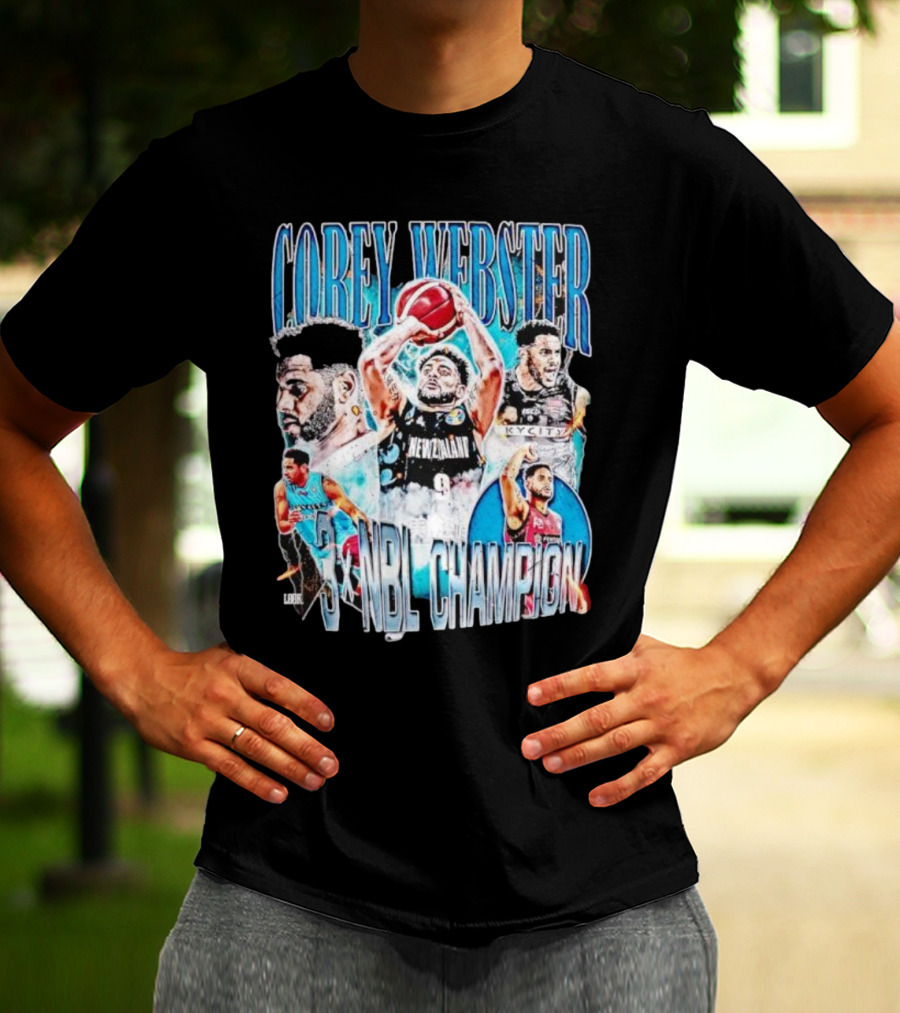COREY WEBSTER 3X NBL CHAMPION NEW ZEALAND BASKETBALL PLAYER T-Shirt