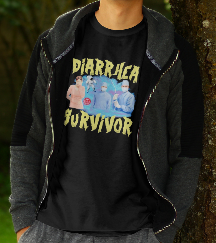Diarrhea Survivor Funny Medical Humor With Doctors And Patient T-Shirt