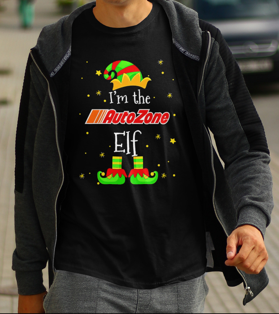 AutoZone Elf Christmas I'm The Holiday Helper T-Shirt