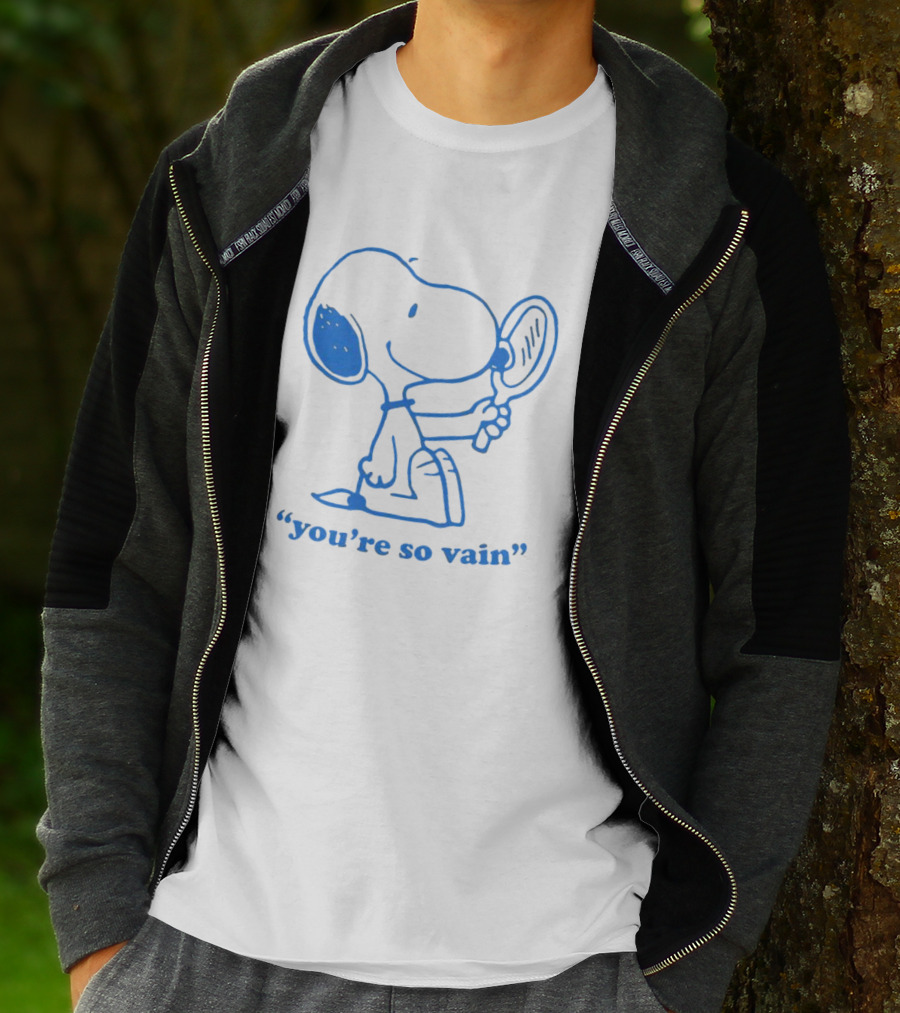 Snoopy You're So Vain Mirror Reflection T-Shirt