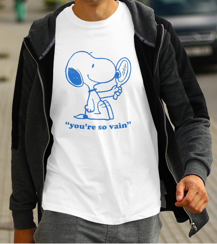 Snoopy You're So Vain Mirror Reflection T-Shirt
