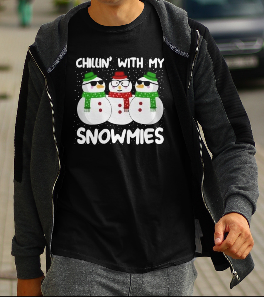 Chillin’ With My Snowmies Christmas T-Shirt