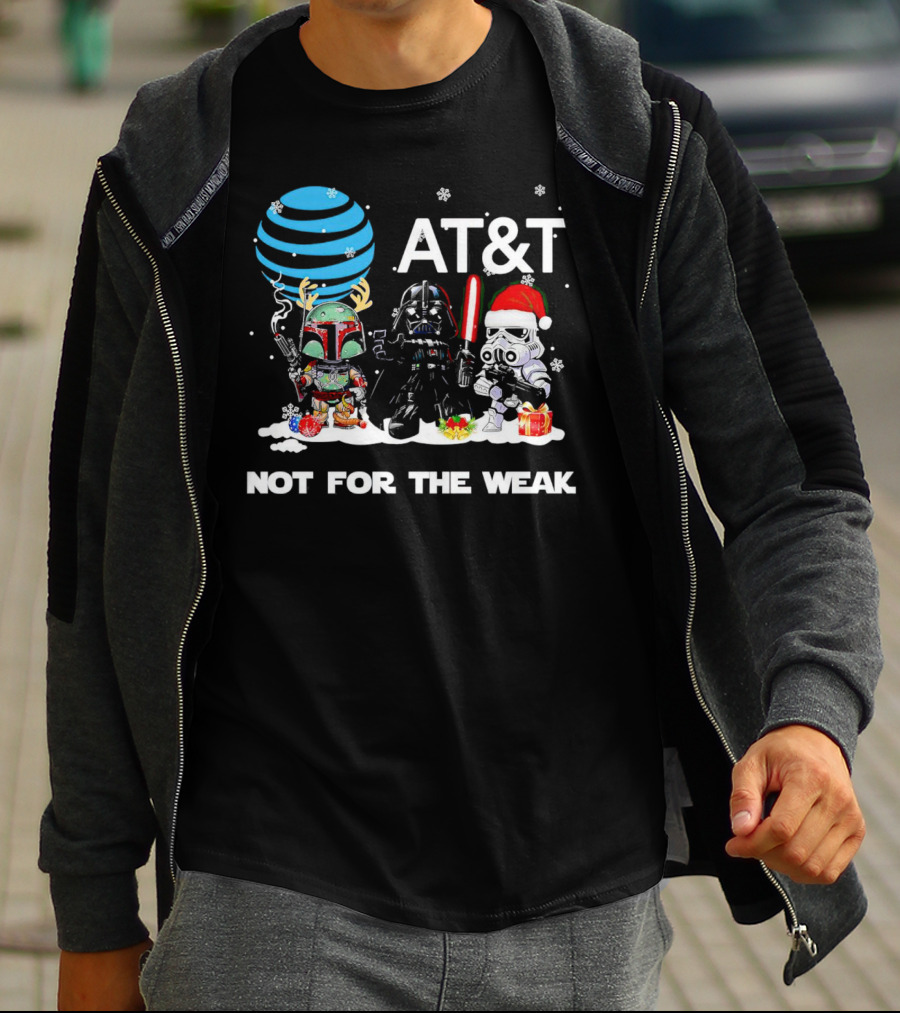 AT&T Star Wars Characters Chibi Not For The Weak Christmas T-Shirt