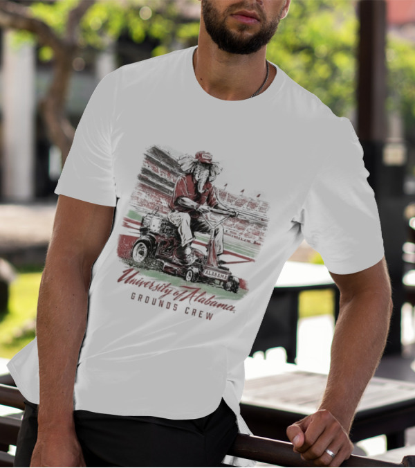 University Of Alabama Grounds Crew Elephant Stadium Mowing T-Shirt