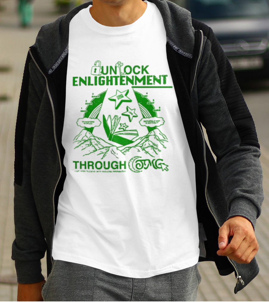 UNLOCK ENLIGHTENMENT THROUGH COSMIC READING LEVEL UP T-Shirt