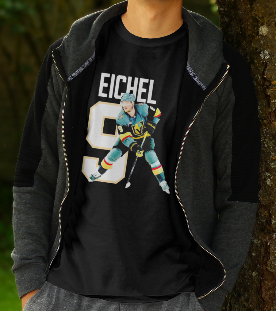 Vegas Golden Knights Jack Eichel 9 Hockey Player MVP T-Shirt