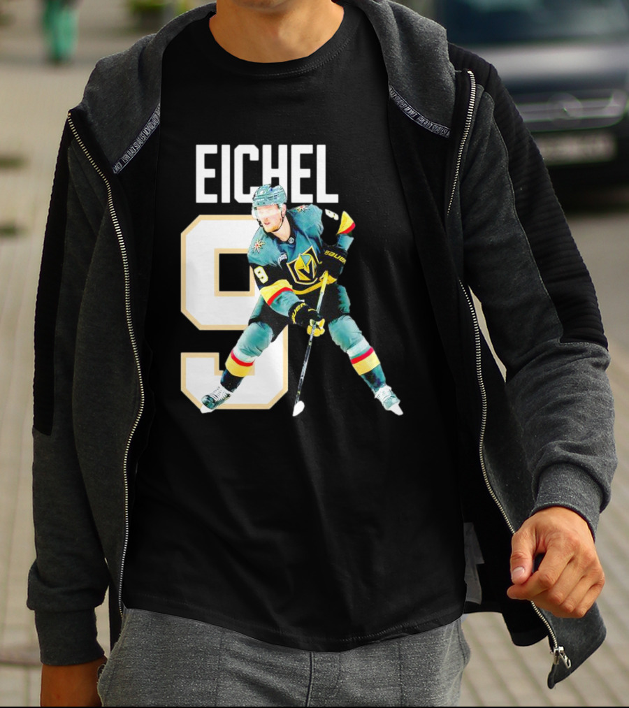Vegas Golden Knights Jack Eichel 9 Hockey Player MVP T-Shirt