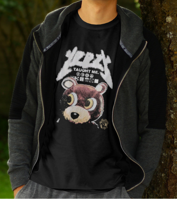 Yeezy Taught Me Graduation Bear Mascot Vintage T-Shirt