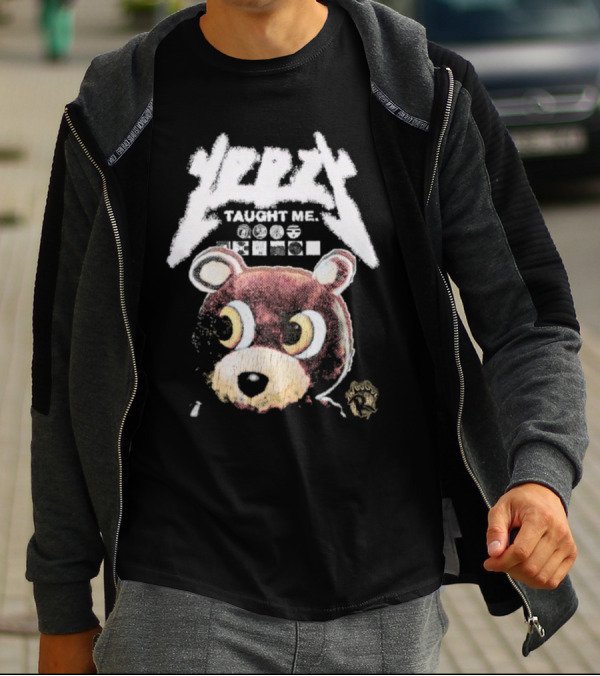 Yeezy Taught Me Graduation Bear Mascot Vintage T-Shirt