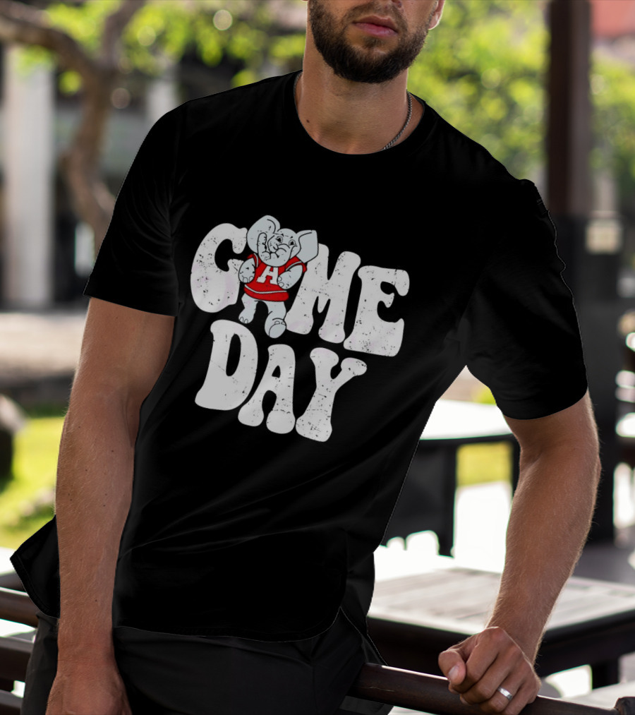 Alabama Crimson Tide Game Day Elephant Mascot T-Shirt