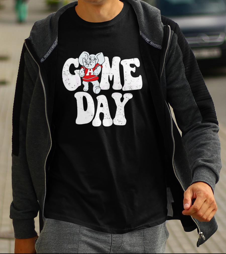 Alabama Crimson Tide Game Day Elephant Mascot T-Shirt