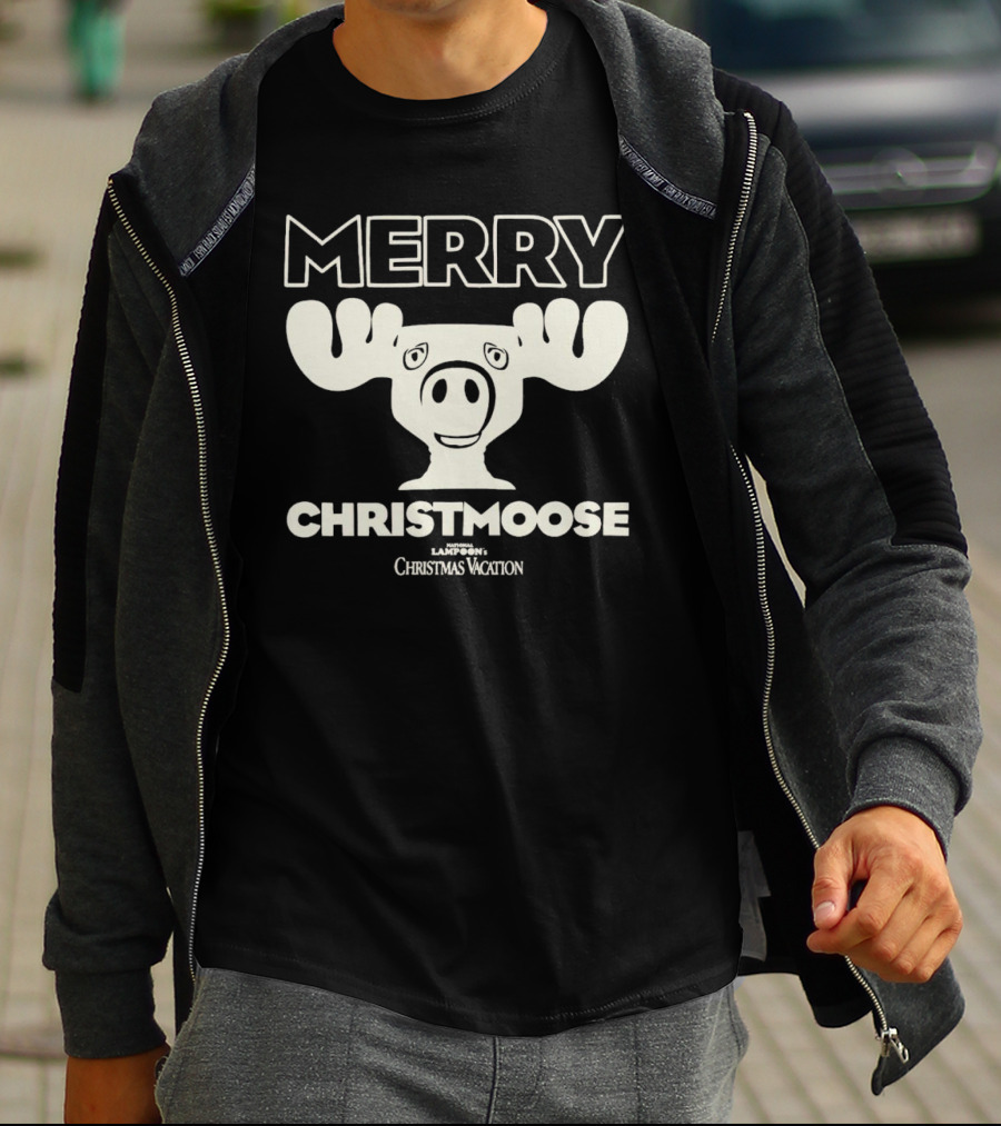 Merry Christmoose National Lampoon's Christmas Vacation Moose T-Shirt