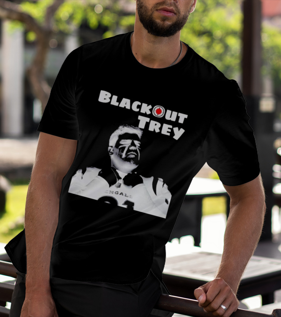 Blackout Trey Cincinnati Bengals 91 T-Shirt