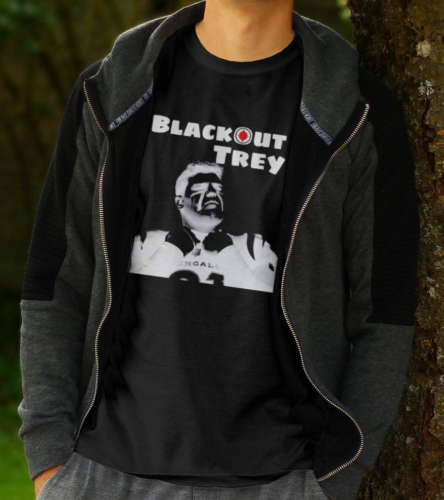 Blackout Trey Cincinnati Bengals 91 T-Shirt