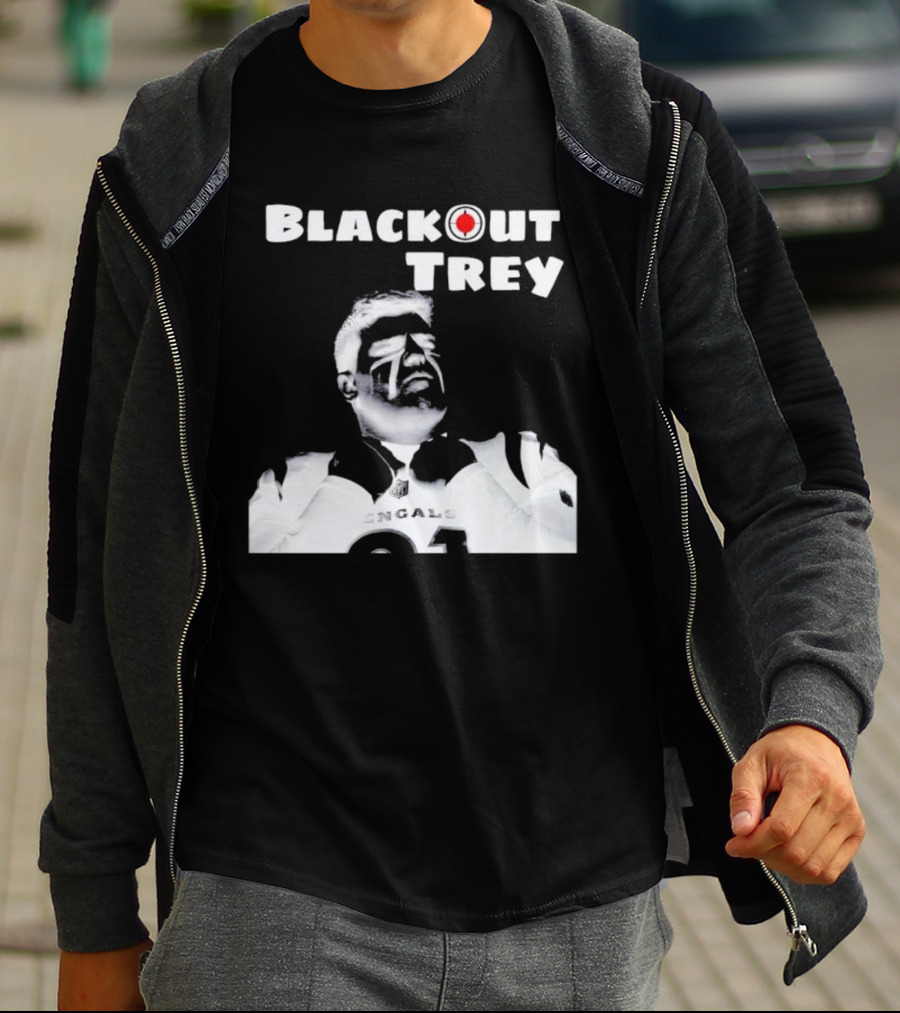 Blackout Trey Cincinnati Bengals 91 T-Shirt