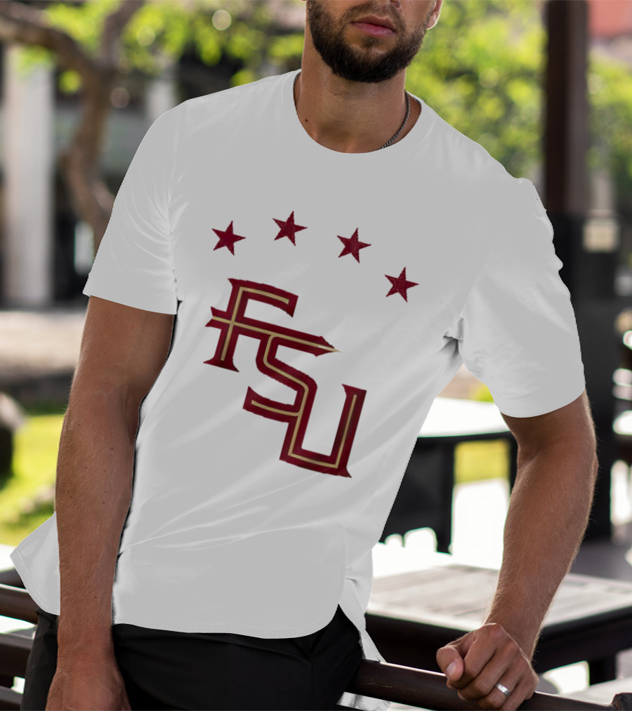 FSU Soccer Four Stars Achievement Recognition T-Shirt