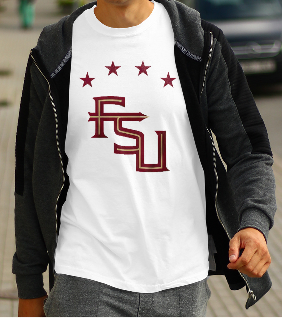 FSU Soccer Four Stars Achievement Recognition T-Shirt