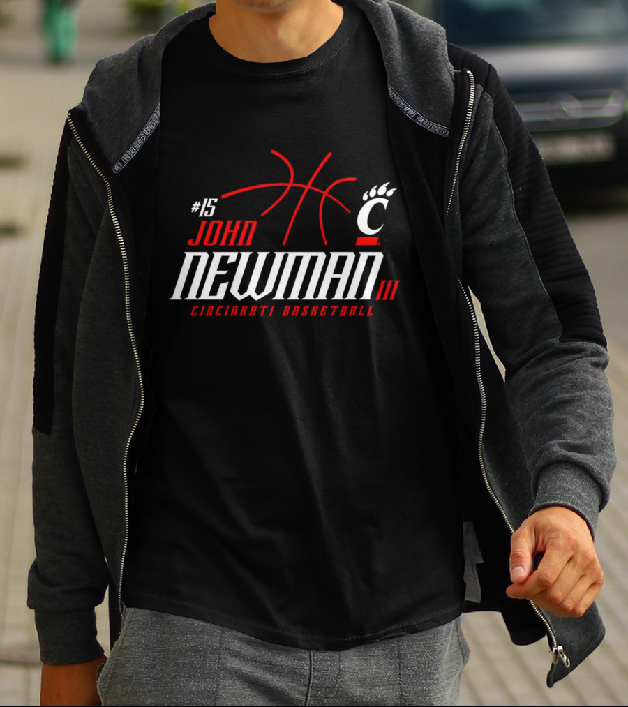 15 John Newman III Cincinnati Basketball T-Shirt