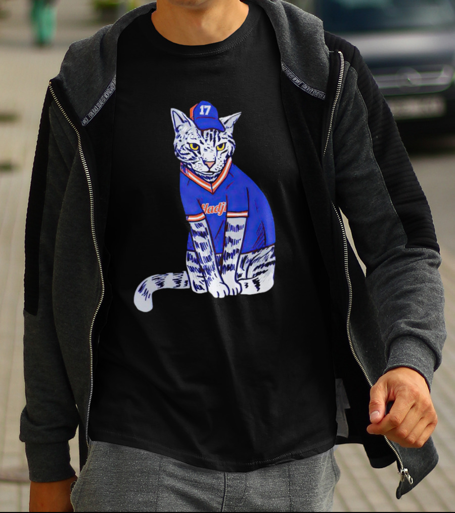 Keith Hernandez Hadji Cat Mets Jersey Number 17 T-Shirt