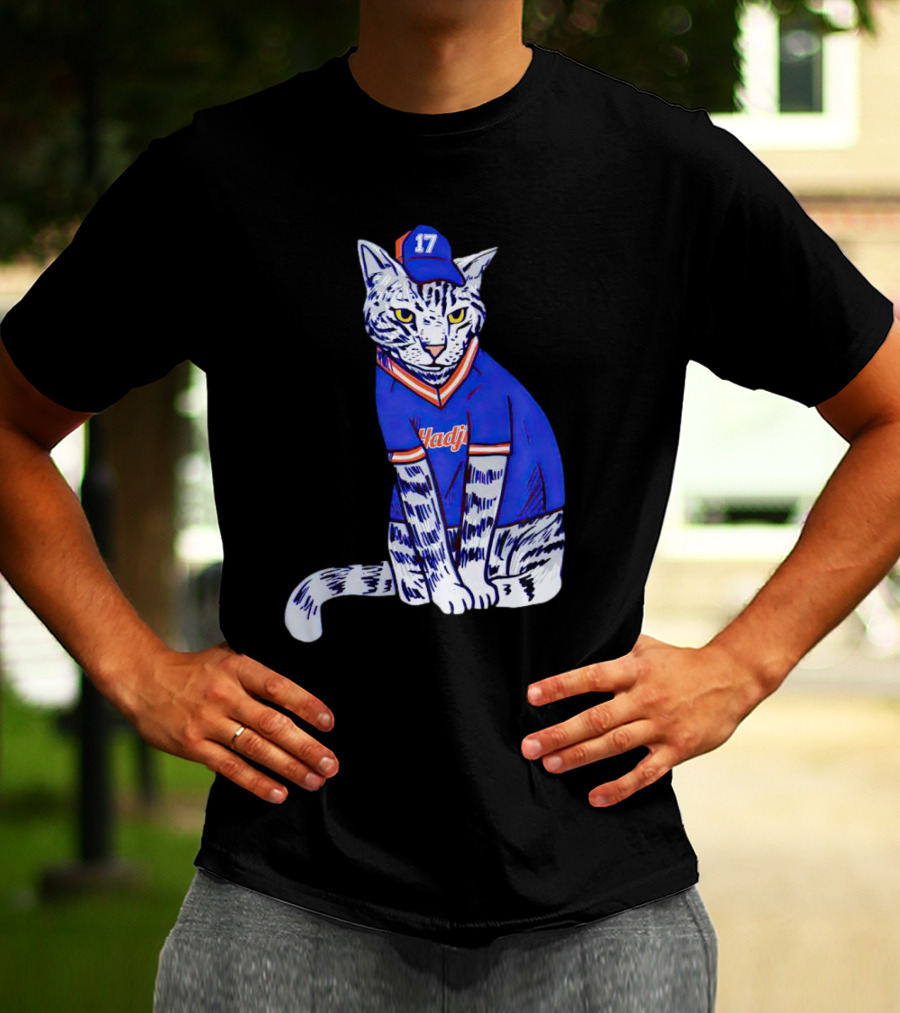 Keith Hernandez Hadji Cat Mets Jersey Number 17 T-Shirt