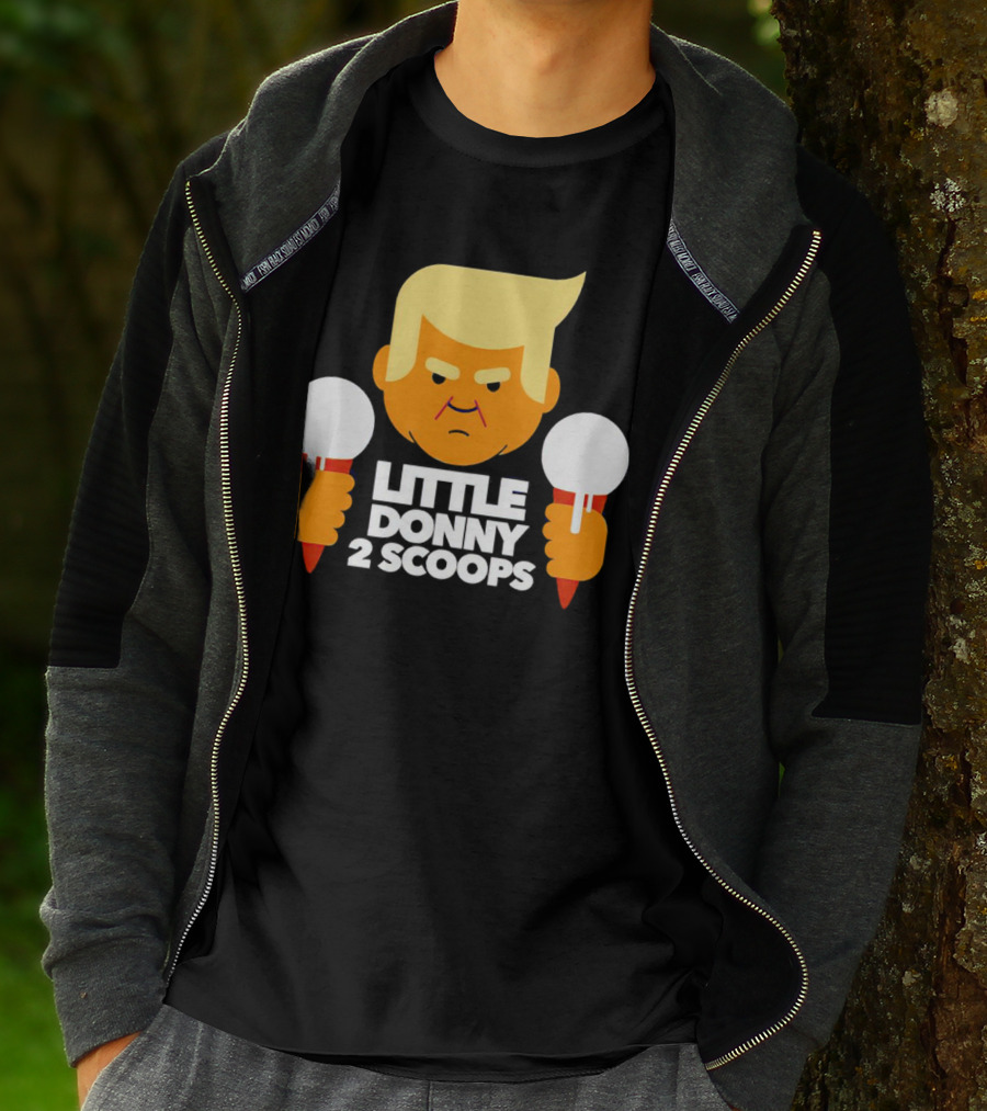 Little Donny 2 Scoops Ice Cream Character T-Shirt