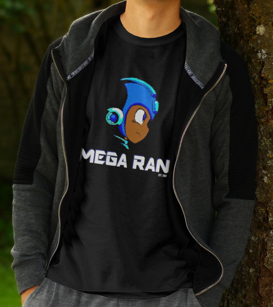 Mega Ran 8-bit EST. 2007 Retro Gaming Character T-Shirt