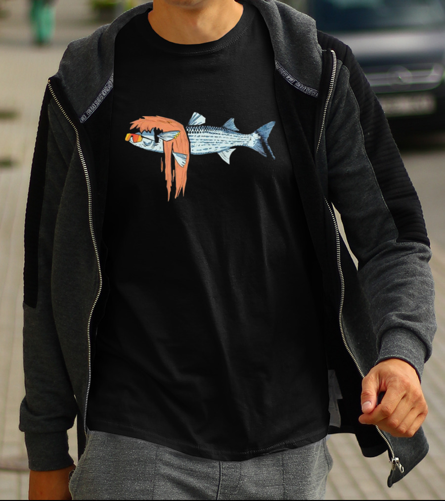 Mullet Fish Sunglasses T-Shirt