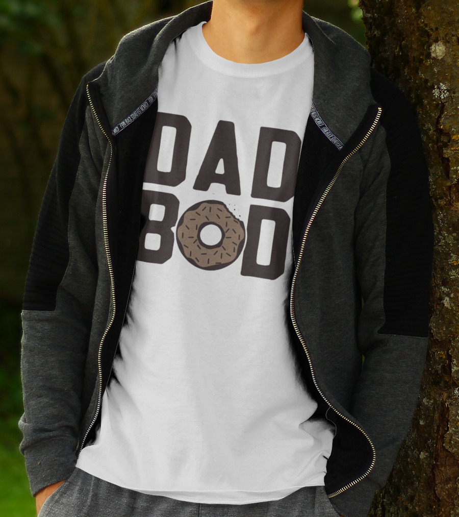 Dad Bod Donut Sprinkles Fun Playful T-Shirt