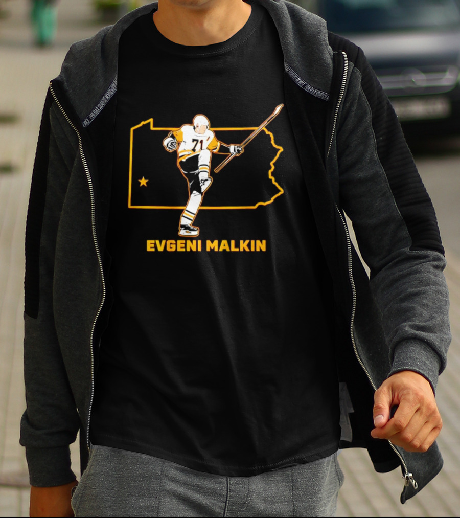 Evgeni Malkin 71 Pennsylvania State Hockey Star T-Shirt