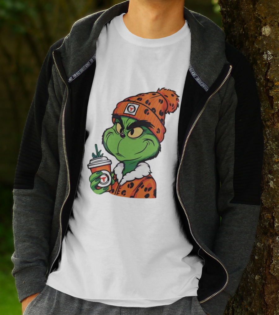 Grinch Boujee Texas Longhorns Cozy Coffee Lover T-Shirt