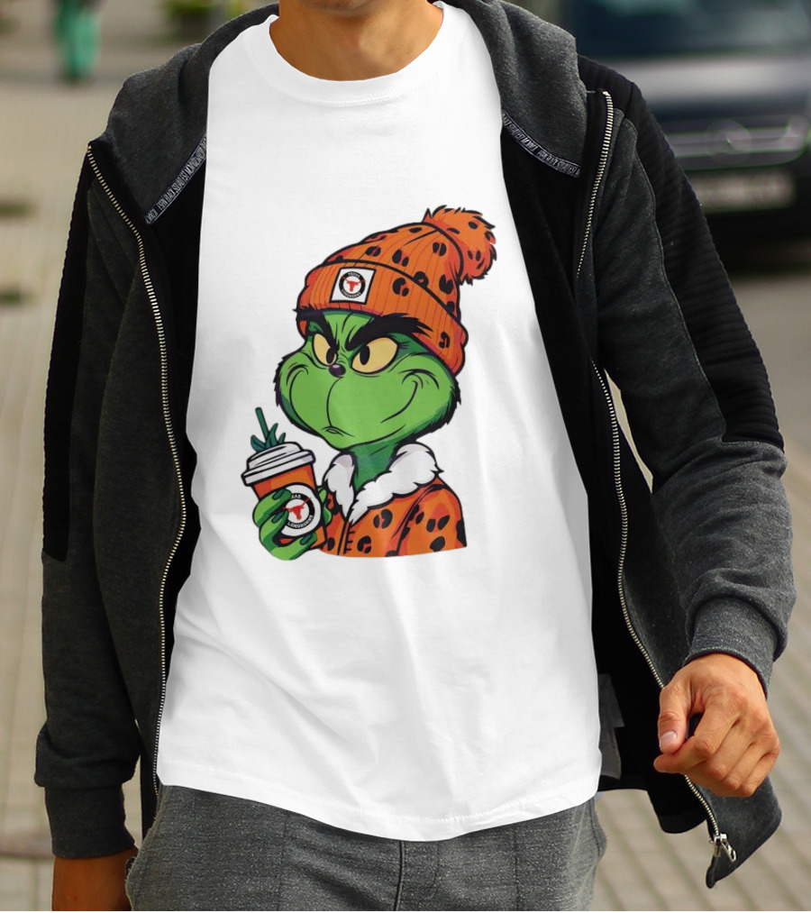 Grinch Boujee Texas Longhorns Cozy Coffee Lover T-Shirt