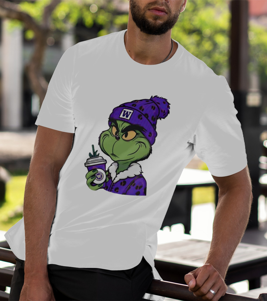 Grinch Boujee W Washington Huskies Coffee T-Shirt