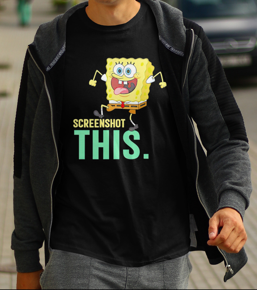 SpongeBob SquarePants Screenshot This Meme Joke T-Shirt