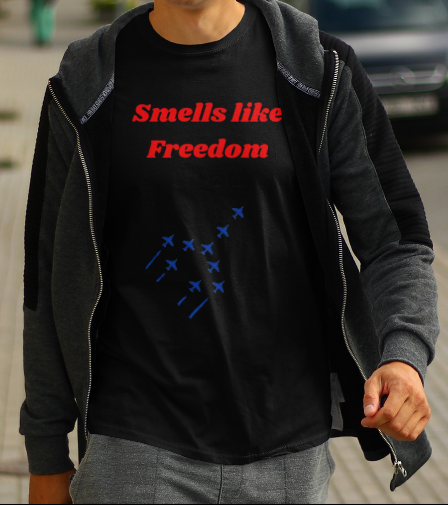 Smells Like Freedom DD214 Military Jets Formation T-Shirt