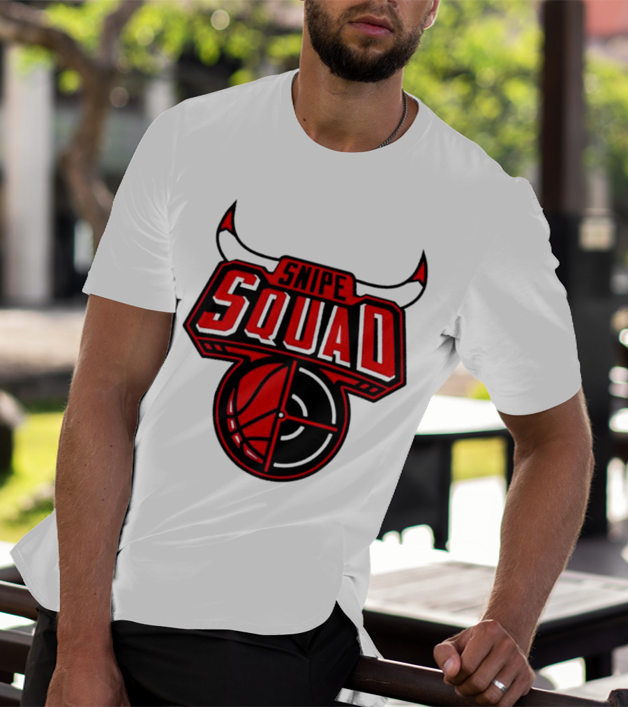 Snipe Squad Bulls Inspired Basketball Target T-Shirt