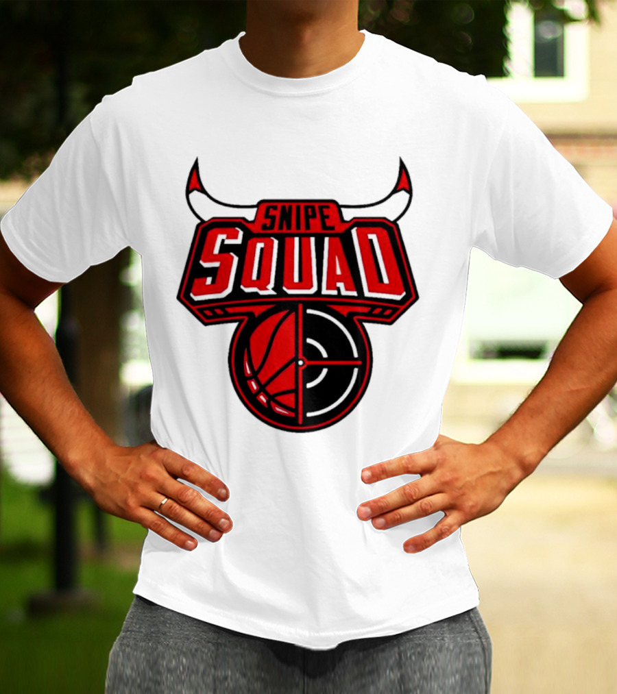Snipe Squad Bulls Inspired Basketball Target T-Shirt