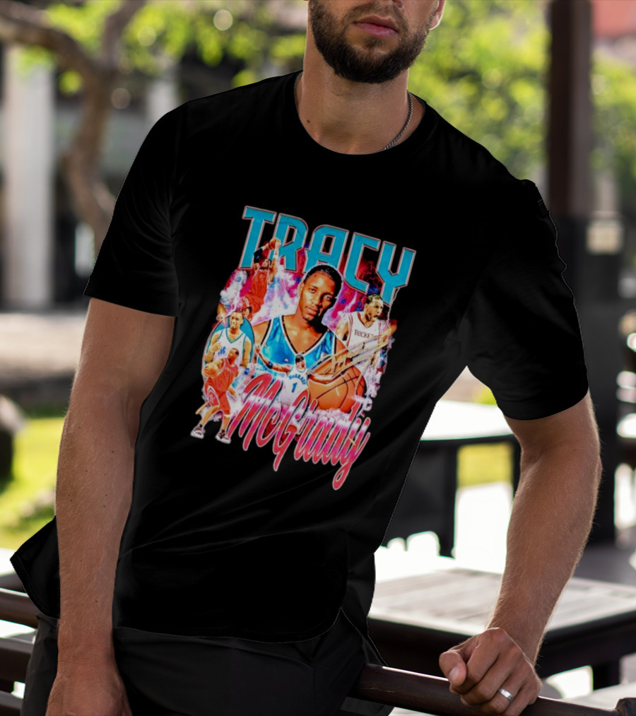 Tracy McGrady Basketball Rockets Legends TMAC T-Shirt