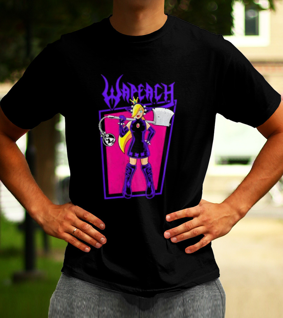 Wah Princess Wapeach Axe Mace Medieval Fantasy Warrior Princess T-Shirt
