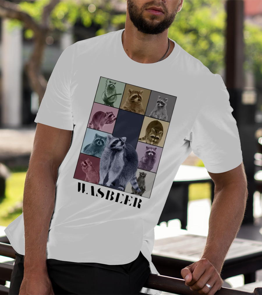 Wasbeer Raccoon Collage The Eras Tour T-Shirt