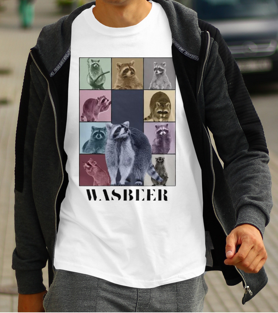 Wasbeer Raccoon Collage The Eras Tour T-Shirt