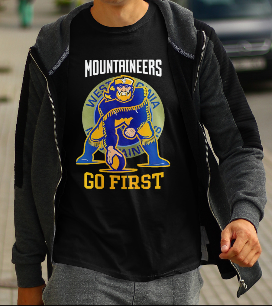 West Virginia Mountaineers Go First Football T-Shirt