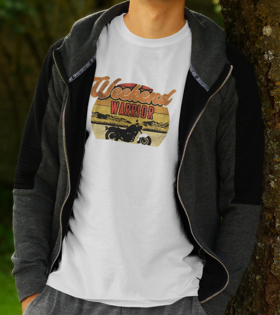 Weekend Warrior Motorbike Vintage Adventure T-Shirt