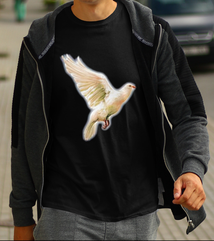 Psycho Peace Dream Dove In Flight T-Shirt