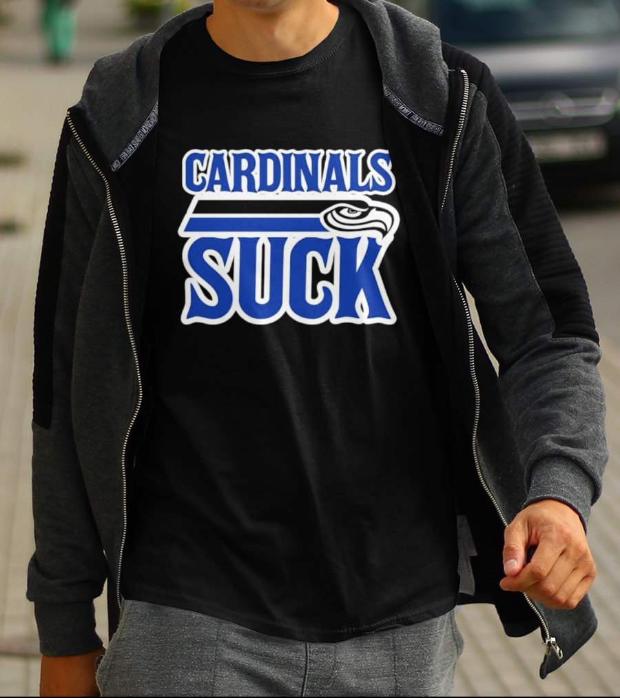 Cardinals Suck Seattle Seahawks Fan Rivalry T-Shirt